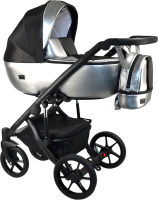 Детская универсальная коляска Bexa Air Pro 2 в 1 (Al 18, светло-серый/черный) - 