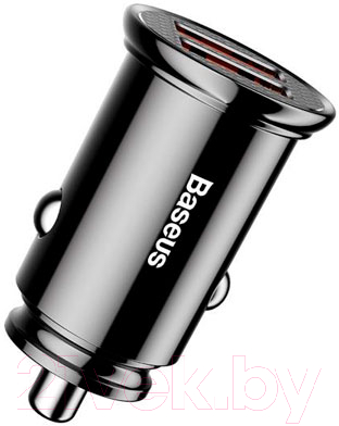 Зарядное устройство автомобильное Baseus Circular Plastic / CCALL-YD01 (черный)