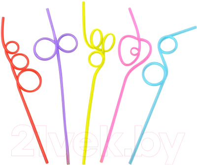 Изображение товара Набор соломинок для коктейля Мультидом Дикая Мексика / YD13-157 (5шт)