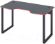 Геймерский стол Сокол-Мебель КСТ-19 (черный/красный) - 