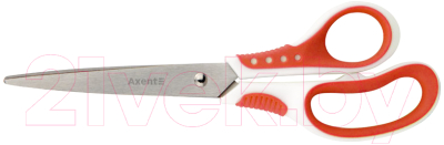 Ножницы канцелярские Axent Shell / 6305-06 (белый/красный)