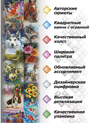 Набор алмазной вышивки БЕЛОСНЕЖКА Божья Матерь Остробрамская / 951-IP-S