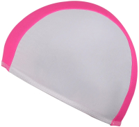 Шапочка для плавания Спортивные мастерские Lucra / SM-088 (белый/розовый) - 