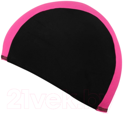 Шапочка для плавания Спортивные мастерские Lucra / SM-089 (черный/розовый)