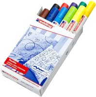 Набор маркеров для ткани Edding E-4500 Basic / 4-4500999 (10шт) - 