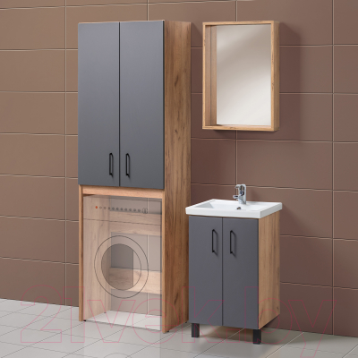 Шкаф для ванной Акваль Лофт / В2.4.03.6.4.0