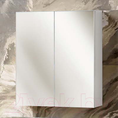 Шкаф с зеркалом для ванной Акваль Виза / ВИЗА.04.60.00.N