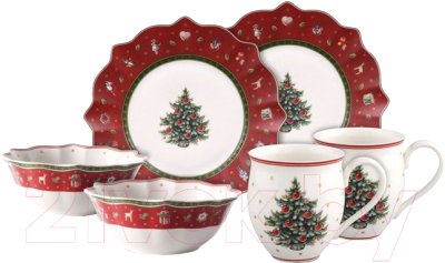 Набор столовой посуды Villeroy & Boch Toys Delight / 14-8585-7281 (красный)