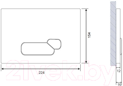 Унитаз подвесной с инсталляцией Lucco Brilla Rim Art 100614-101 + S-IN-MZ-VECTOR + P-BU-ACT/Blg/Gl