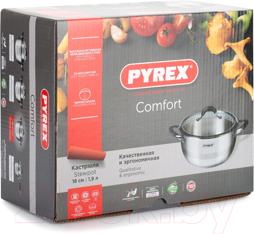 Кастрюля Pyrex Comfort CF18AEX/E006