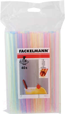 Набор соломинок для коктейля Fackelmann Rio 54610 / 5321 (40шт)