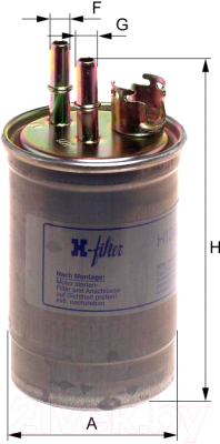 

Топливный фильтр Hengst, H124WK