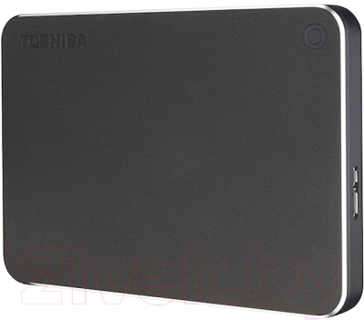 Внешний жесткий диск Toshiba Canvio Premium 1TB (HDTW210EB3AA) (темно-серый)