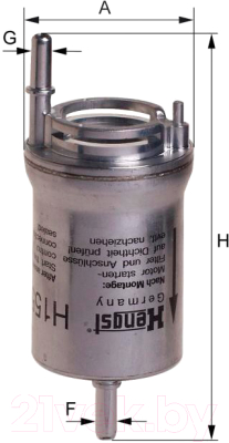 

Топливный фильтр Hengst, H155WK