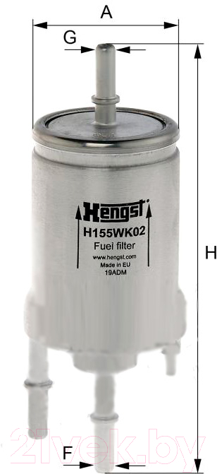 Топливный фильтр Hengst H155WK02