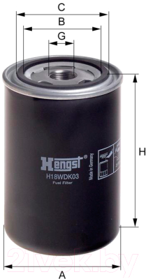 Топливный фильтр Hengst H18WDK03