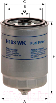 Топливный фильтр Hengst H193WK
