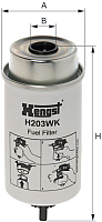 Топливный фильтр Hengst H203WK - 