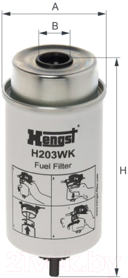 Топливный фильтр Hengst H203WK