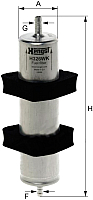 Топливный фильтр Hengst H326WK - 