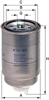

Топливный фильтр Hengst, H70WK