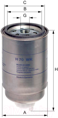 Топливный фильтр Hengst H70WK