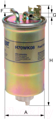 Топливный фильтр Hengst H70WK08