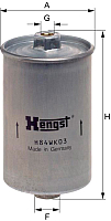 Топливный фильтр Hengst H84WK03 - 