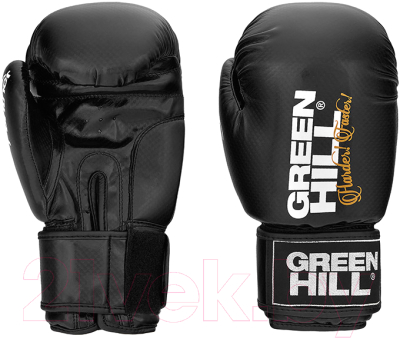 Боксерские перчатки Green Hill Panther BGP-2098 / 12oz (черный)