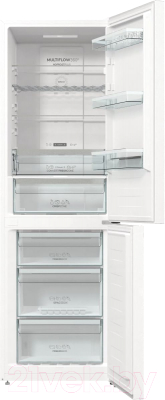 Холодильник с морозильником Gorenje NRK6192AW4