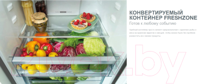 Холодильник с морозильником Gorenje NRK6192AXL4