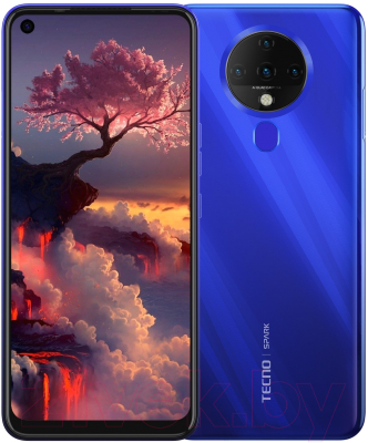 

Смартфон Tecno, Spark 6 4GB/64GB / KE7 (синий океан)
