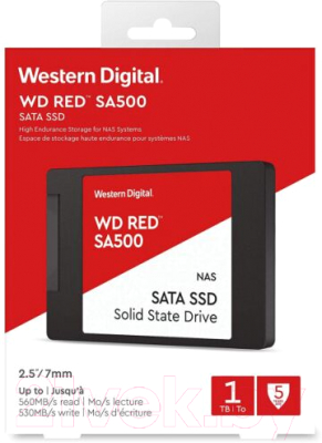 SSD диск Western Digital Red 1TB (WDS100T1R0A)