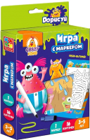 

Развивающие карточки Vladi Toys, Монстрики с маркером / VT5010-10