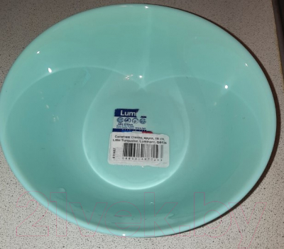 Изображение товара Тарелка столовая глубокая Luminarc Lillie Turquoise Q6429