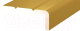 Профиль декоративный Domoletti Для ступеней 24мм/10мм 0.9м (золото матовое) - 