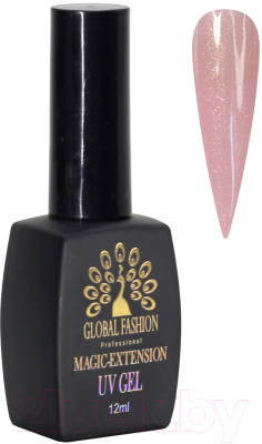 Моделирующий гель для ногтей Global Fashion Magic-Extension с шиммером 7 (12мл)