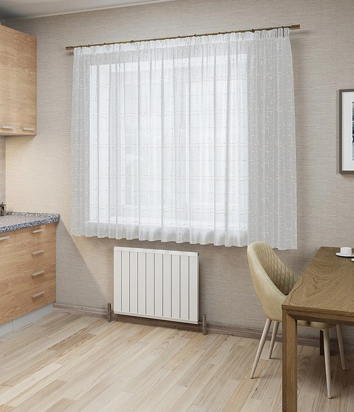 Гардина LEGRAND Лен 270x160 / 58 091 192 (белый с золотом)