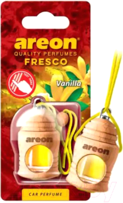 Ароматизатор автомобильный Areon Fresco Vanilla / ARE-FRTN03