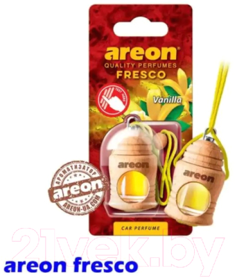 Ароматизатор автомобильный Areon Fresco Vanilla / ARE-FRTN03