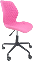 Кресло офисное AksHome Delfin (розовый) - 