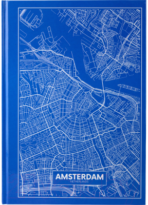 Записная книжка Axent Maps Amsterdam А4 / 8422-507 (96л, голубой)