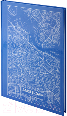 Записная книжка Axent Maps Amsterdam А4 / 8422-507 (96л, голубой)