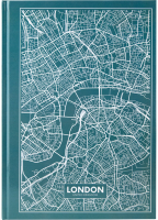 Записная книжка Axent Maps London А4 / 8422-516 (96л, бирюзовый) - 