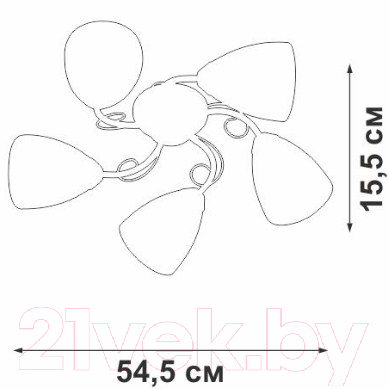 Люстра Vitaluce V3886-9/5PL