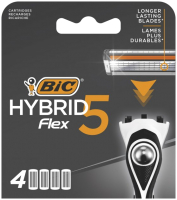 Набор сменных кассет Bic Flex 5 Hybrid (4шт) - 