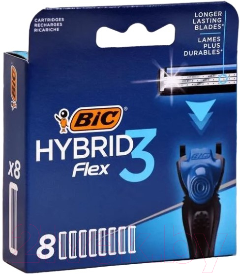 Набор сменных кассет Bic Flex 3 Hybrid