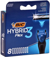 Набор сменных кассет Bic Flex 3 Hybrid (8шт) - 