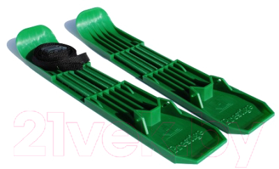 Мини-лыжи Престиж Пластиковые с креплением детские зеленые / ML01-GREEN
