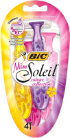 Набор бритвенных станков Bic Miss Soleil Colour (4шт) - 